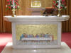 The Altar depicting The Last Supper in mosaic