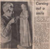 Newspaper article about the carving
